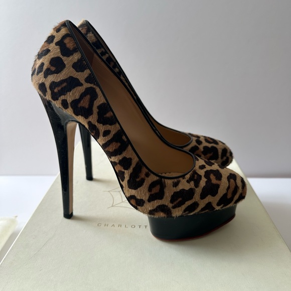 Charlotte Olympia Polly in Leopard, size 39.5 - Picture 5 of 8